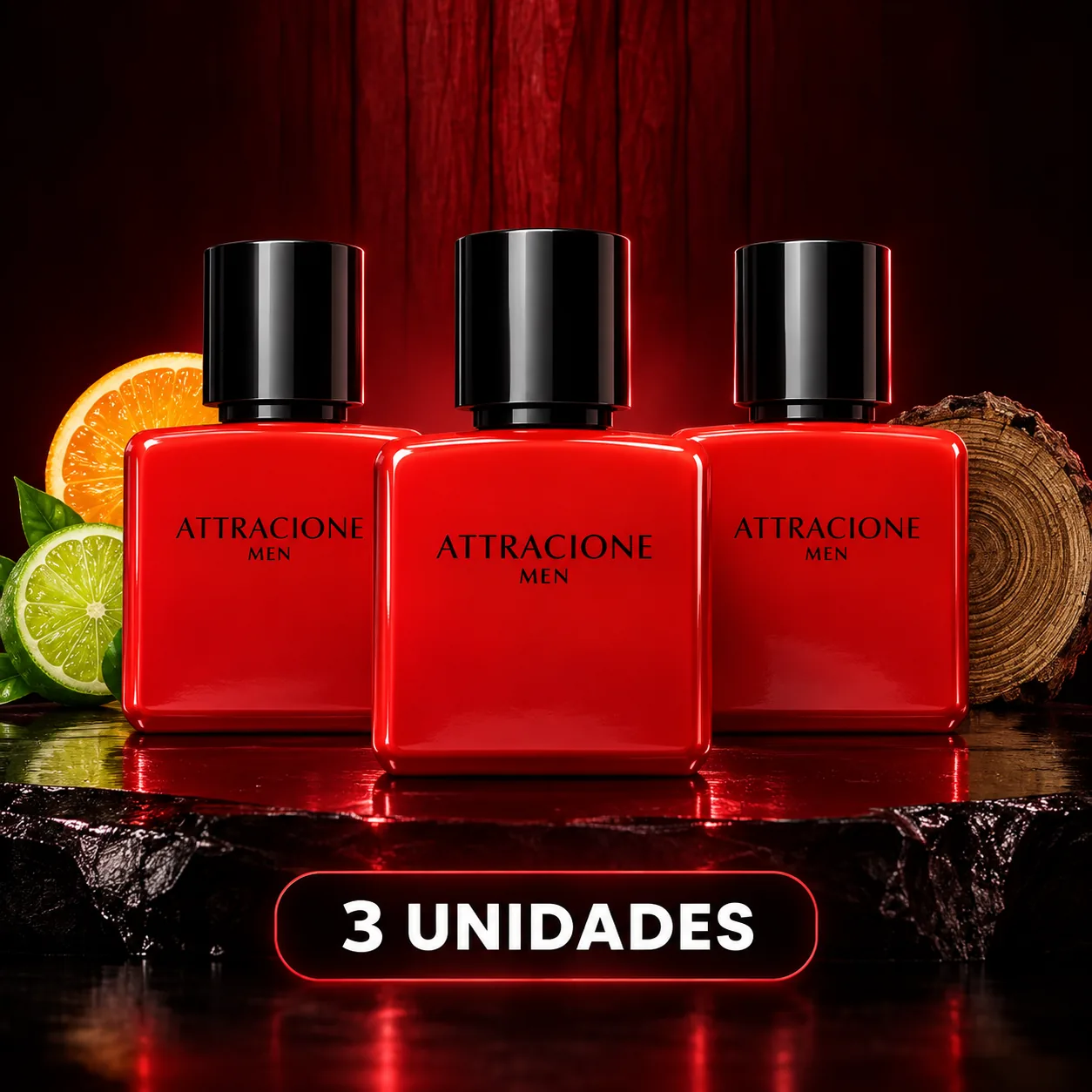 Kit Attracione Men com 3 unidades